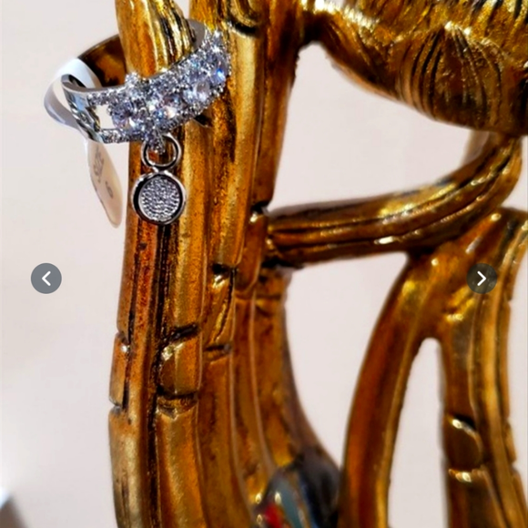 (6)Luxury simulated Diamond ring  size 6 - Picture 4 of 7